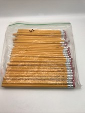 62 Office Max / Amazon 2 Pencil Lot 62 Count Pencils Unsharpened With Erasers