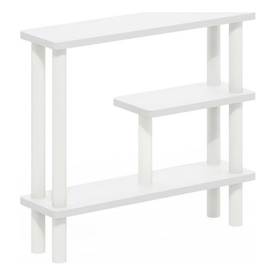 Pemberly Row 3-Tier Slim Storage Rack White Engineered Wood PVC
