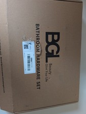 BATHROOM ACCESSORY SET Towel Bar Hook Toilet Paper Holder Gunmetalgray 4 PCS A31