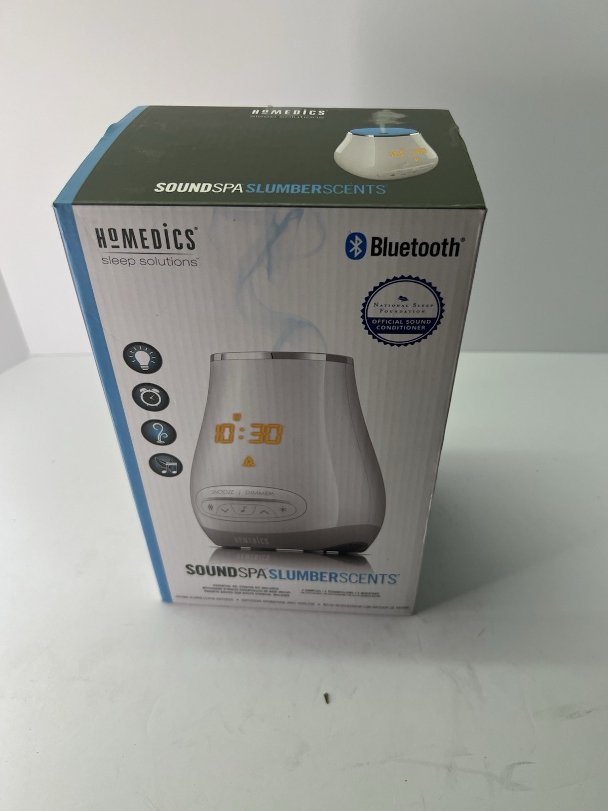 Homedics Sound Spa Sleep Therapy Sound and Aroma Scented Diffuser alarm clock