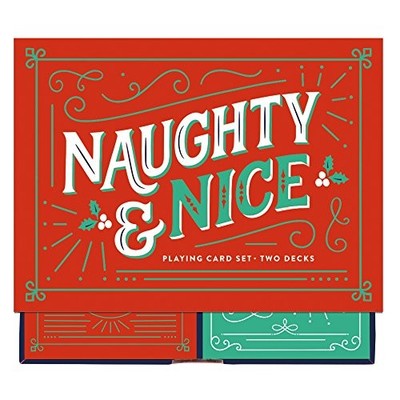 Naughty & Nice Playing Card Set, Galison
