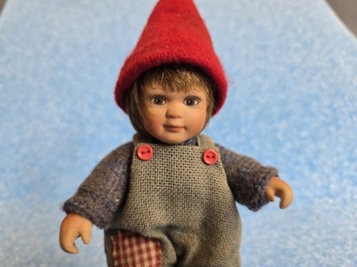 BIRGITTE FRIGAST Aske, # 07056, Dänische Porzellanpuppe, 22 cm, Elfenkind, Pixie