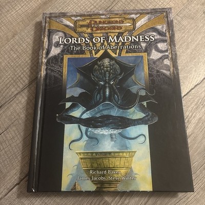 D&D 3.5版 英語版 Lords of Madness Lords of Madness : The Book of Aberrations by James Jacobs