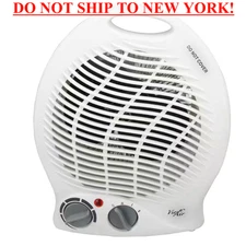1,500-Watt 2-Settings Portable Fan Heater with Adjustable Thermostat