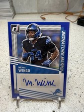 2025 Panini Donruss Mekhi Wingo #SM-MWO Signature Marks Auto /50 Detroit Lions