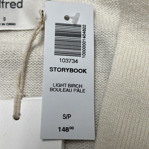 NWT Wilfred Merino Wool Storybook Cardigan in Heather Birch Cream Small New - Picture 5 of 13
