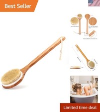 Bamboo Body Brush with Natural Bristles - Revitalizing Shower and Bath Essential