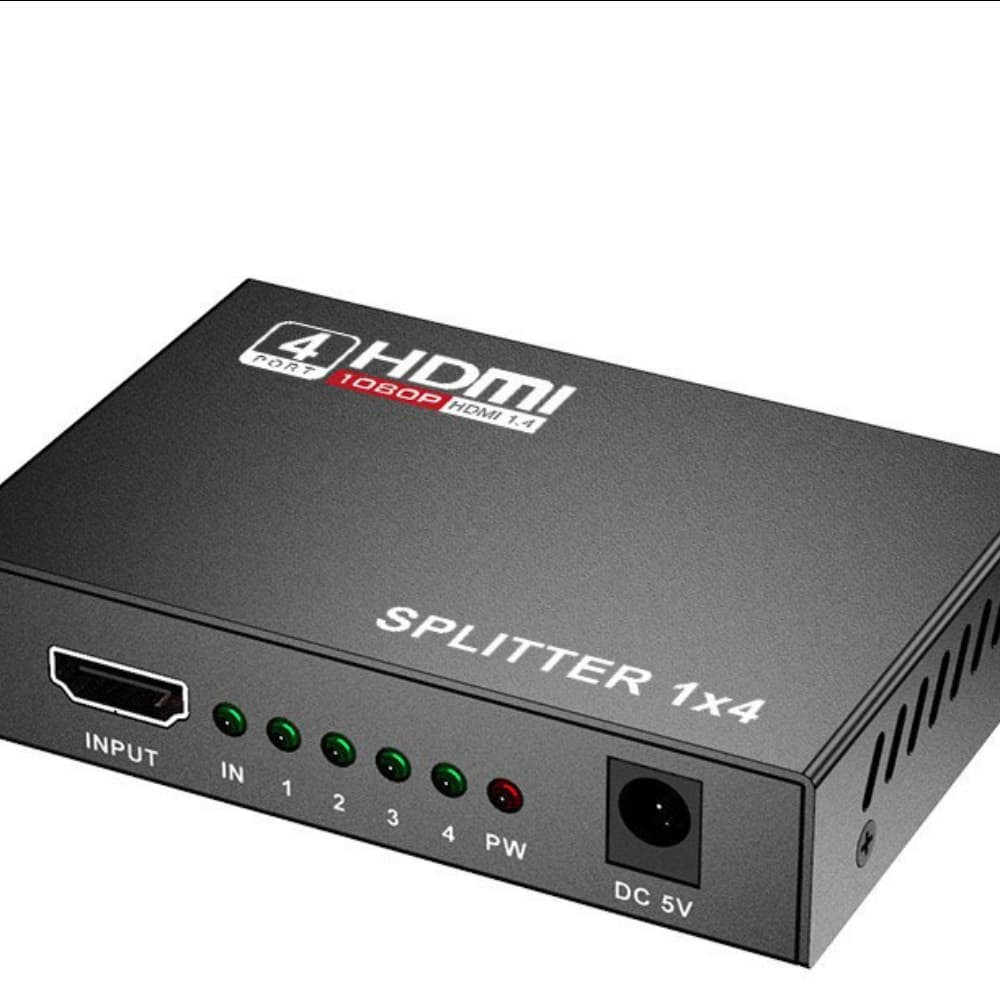 1080P Full HD HDMI Splitter Amplifier Repeater 4K Female Switch Box 1x4 Port US