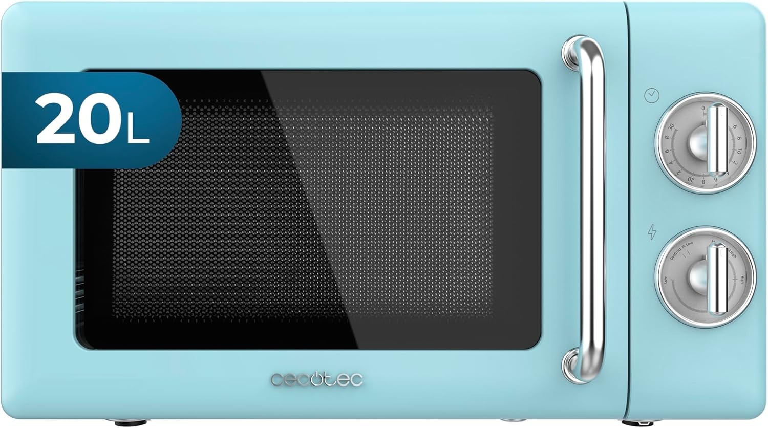 Cecotec Proclean 3010 Blu Retro: Microonde 20L 700W Facile e Bello