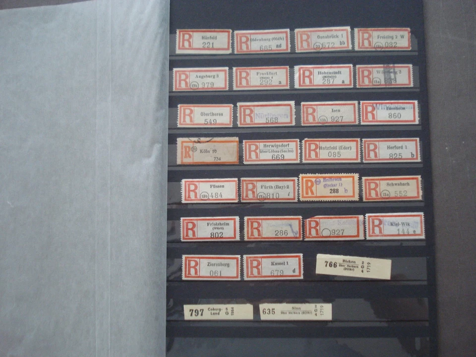 R-ZETTEL DEUTSCHES REICH 104 STÜCK - Bild 3 von 3