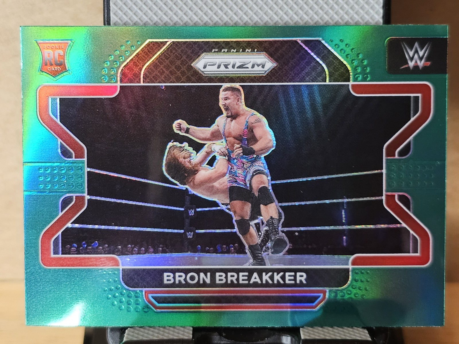 2022 Panini Debut Prizm WWE Bron Breakker RC Green Prizm #39 NXT 2.0 Rookie