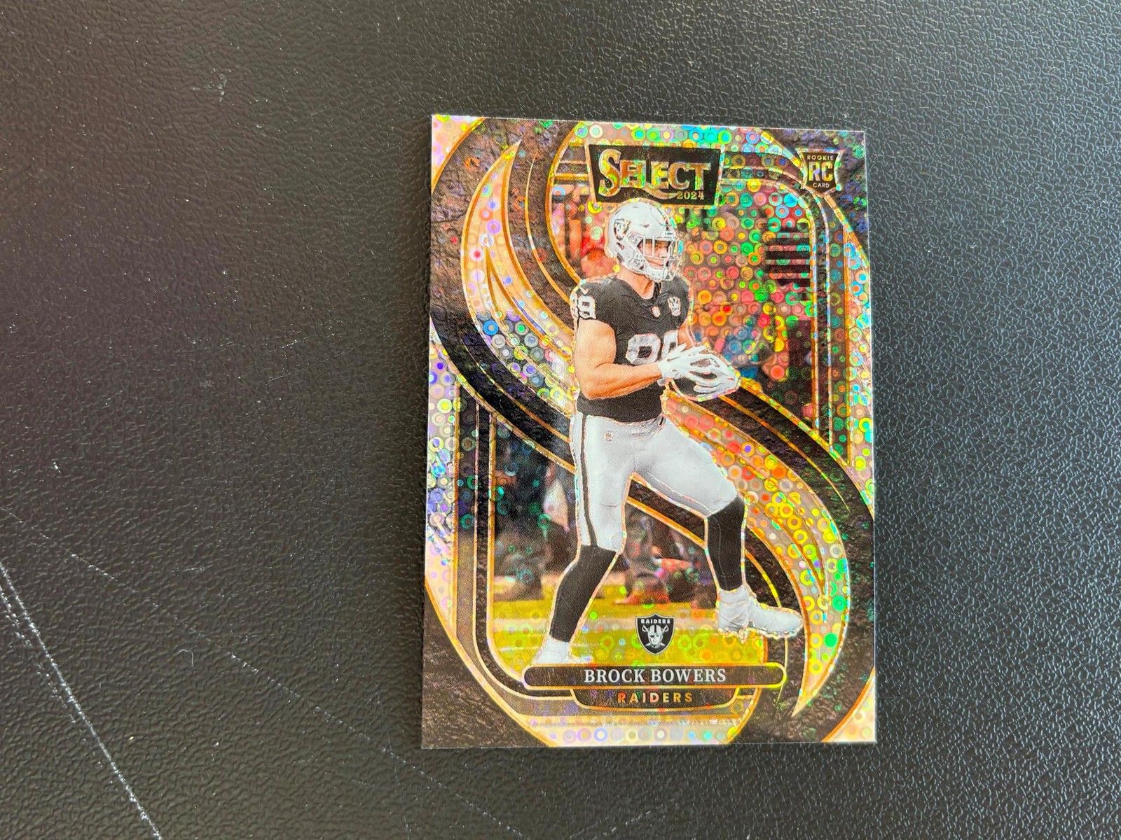 Brock Bowers 2024 Select No Huddle Disco Prizm Rookie RC Raiders #118 E51