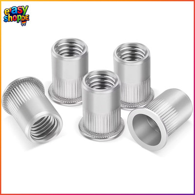 Nietmuttern Set 50 Stück M8 Edelstahl A2 V2A Gewindenieten für Metallplatten
