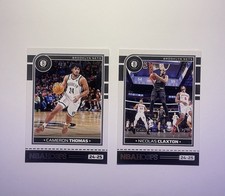 Panini NBA Hoops 2024-25 Brooklyn Nets 2-Card Lot Thomas #36 Claxton #46
