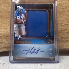 2025 Panini Silhouette Football Herman Moore Detroit Lions Auto Patch /99