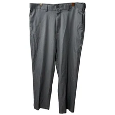 Haggar Mens Classic Fit Dress Pants Size 36x29 Gray Business Office Minimalist