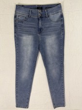 Curve Appeal Jeans Womens 12/31 Blue Light Wash Curve Creator High Rise Skinny
