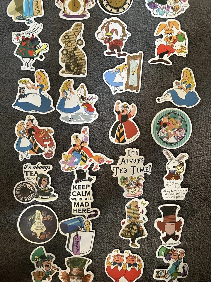 10 PCs Random Alice In Wonderland Stickers | Disney Stickers - Image 4 of 4