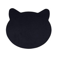 Mouse Pad Cat Motive, Mousepad Desk Accessory Cute 9.5L x 8.3W inches, Black