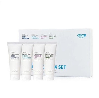 Atomy Evening Care 4 Set Deep Cleanser Foam Cleanser Peeling Gel Peeloff Mask