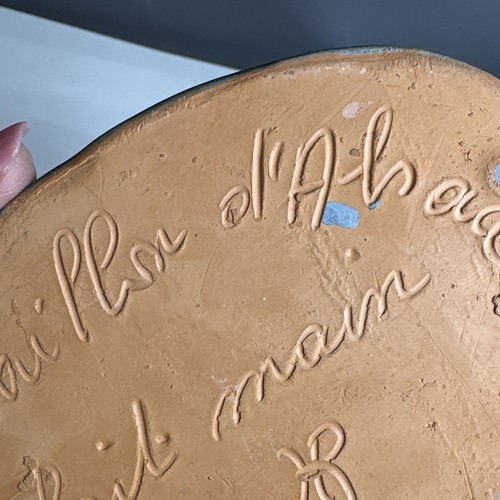 Französische handwerklich hergestellte Keramik Trauben Wandrelief - Bild 9 von 14