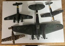 Konvolut 4 Modellflugzeuge 1/72 fertig gebaut und bemalt - Luftwaffe