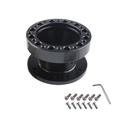 251mm Universal Aluminum Spacer For Steering Wheel Hub Adapter Boss Kit Black