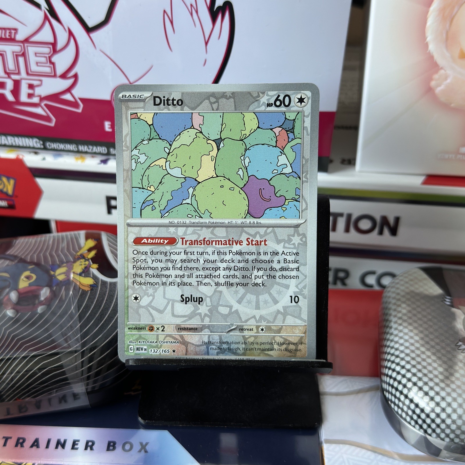 Ditto 132/165 REVERSE Holo ENGLISH NM/M Pokémon - 151