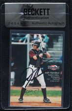 BAS 2000 Team Best Rookies Josh Hamilton #147 Seal of Authenticity Auto 3c7