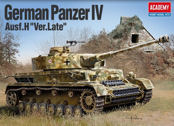 Academy 13528 1/35 Panzer IV Deutsch Ausf.H Ver.Late Kunststoff Modell Kit-image