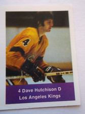1974/75 Loblaws Hockey Stickers NHL Los Angeles Kings DAVE HUTCHISON