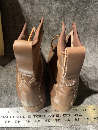 Foot So Port Men’s Boots. Tan 9.5 AA W01137 Made In USA. Leather w/ Vibram Soles - Picture 4 of 18