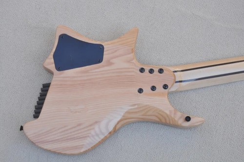 Guitarra Eléctrica 8 Cuerdas Sin Cabeza Ventilador Diapasón de Arce Cuerpo ASH Acabado Brillante - Imagen 5 de 12