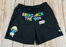 Nickelodeon Rugrats Black Shorts Bring Back The 90s Size Small
