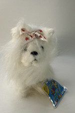 Webkinz White Yorkie dog plush New with tags with sealed code HS070 Ganz