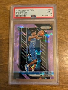 2018-19 Panini Prizm Purple Ice #99 Mo Bamba 004/149 PSA 9 Rookie RC