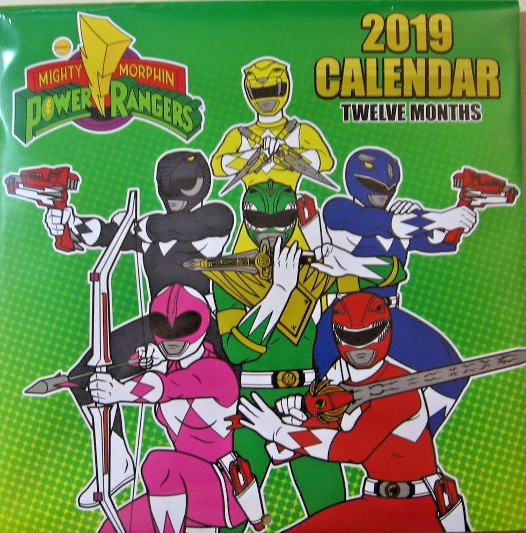 2019 Mighty Morphin POWER RANGERS 12 Month Wall Calendar 10