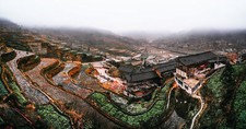 Landscape 500px china rice Custom Gaming Mat Desk