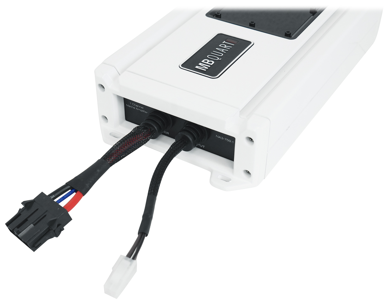 MB Quart NA3-7501 750-Ваттный монофонический морской усилитель класса D для лодок Пульт дистанционного управления басами
