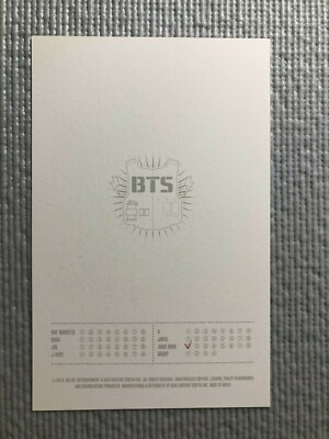 BTS 2014 LIVE TRILOGY THE RED BULLET Official Photo Card (JUNGKOOK