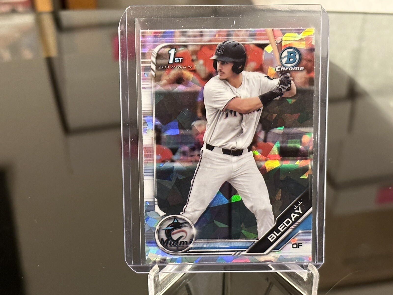 2019 Bowman Chrome Draft Sapphire Edition J.J. Bleday #BDC-150 Miami Marlins