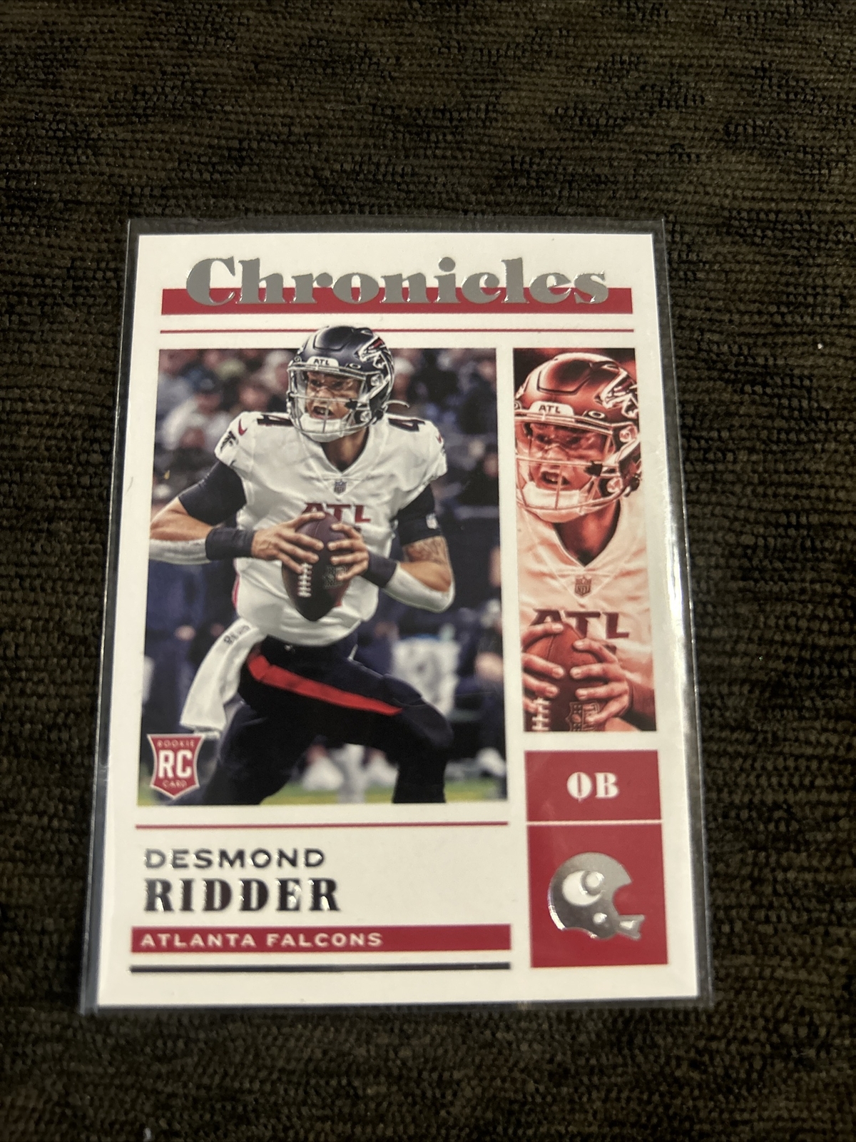 2022 Panini Chronicles Football Desmond Ridder Rookie Card RC   Falcons #40