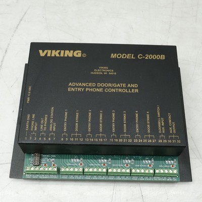 VIKING C-2000B REV C ADVANCED DOOR/GATE ENTRY PHONE CONTROLLER T4-E13