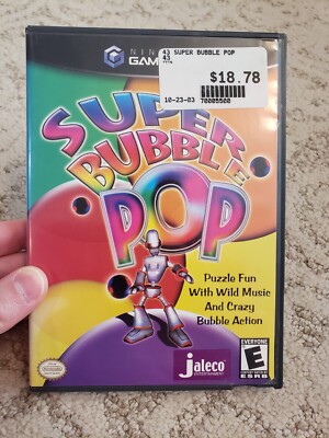 SUPER BUBBLE POP NINTENDO GAMECUBE COMPLETE CIB!