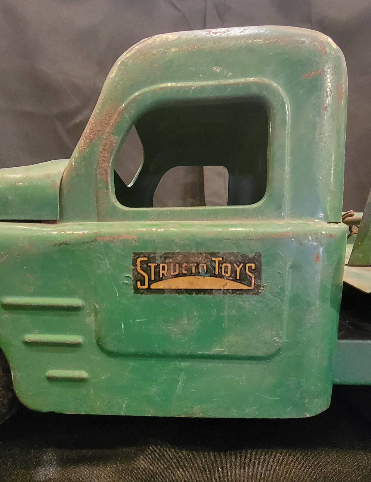 Vintage 1940s Structo Toys Green Flat Bed Truck eBay