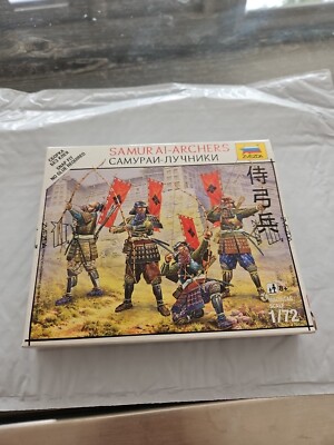 Zvezda Art of Tactic #6404 Samurai Archers 5 Figures Gray 1/72 Scale MIB