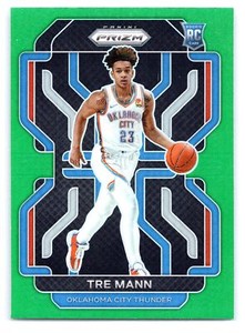 2021 Prizm #274 Tre Mann Green RC Oklahoma City Thunder