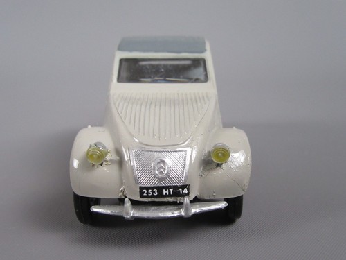 B460 Vintage Heller 80175 France Citroën 2cv Type A 1948 Gris 1:43 Maquette - Imagen 2 de 7