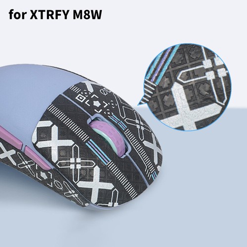 Mouse Sticker For Xtrfy M8W Mouse Grip Tape Skate Handmade Non Slip Lizard Skin - Afbeelding 11 van 22