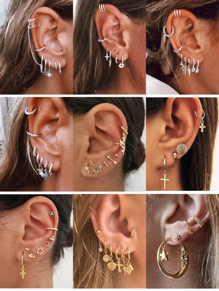 Hoop earring set deals